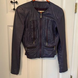 Michael Kors, genuine leather jacket, size S, lightly used